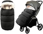 Poussette universelle étanche & Thicken pour bébés, Poussettes pour bébé Sac de couchage & Bas de page & Découpe & Couverture pour l'hiver d'automne