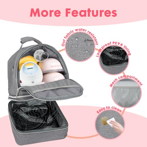 Wanyshapy Breast Pump Bag With Cooler Fit For Spectra S1 And S2 thumb #3