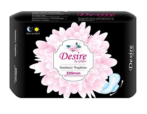 Glider Extra Long Overnight Protection with Wings Sanitary Pads for Women, XL+ (Pack of 1 (30 Count)) (B08Z893WSV) Amazon Price History, Amazon Price Tracker