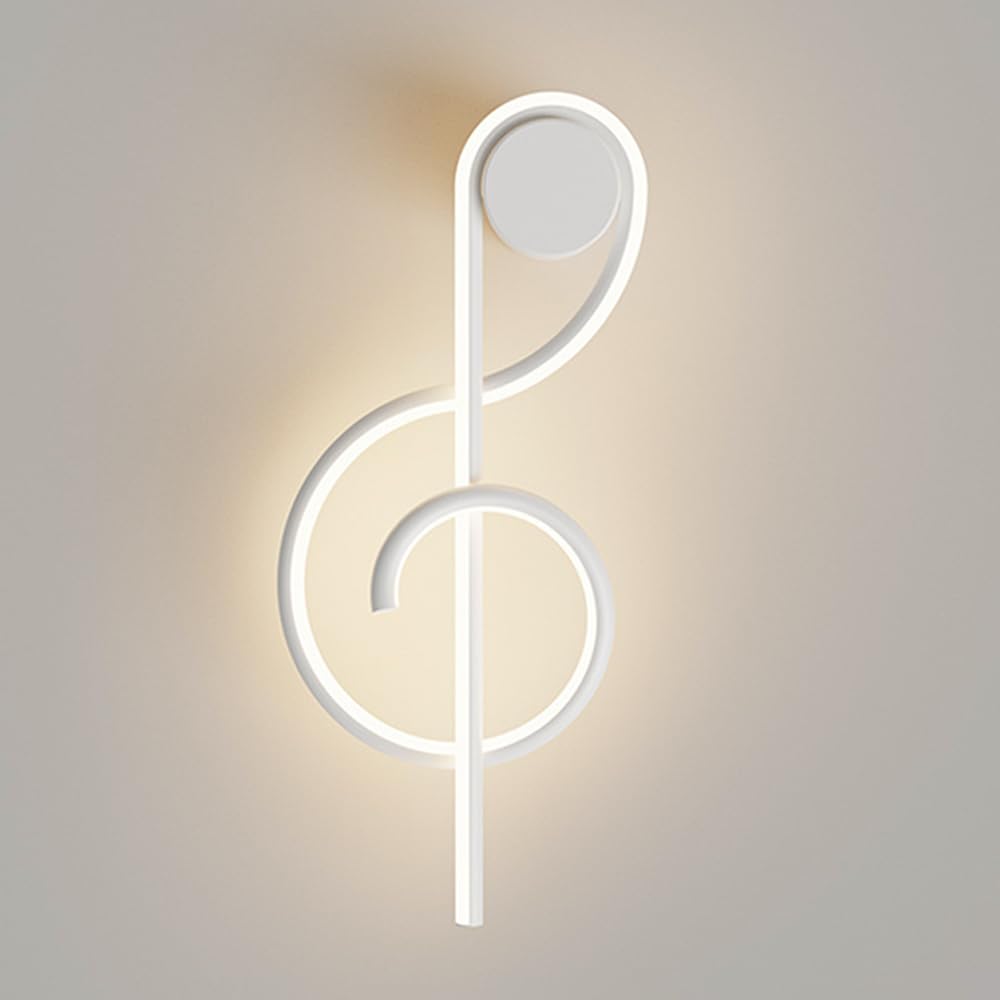 Luces de pared LED modernas de metal selecto y acrílico con acabado blanco minimalista premium