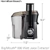 Hamilton Beach Juicer Machine, Big Mouth Large 3 Feed Chute & 2 Slice Toaster with Extra Wide Slots, Shade Selector, Auto-Shutoff, Cancel Button and Toast Boost, Black