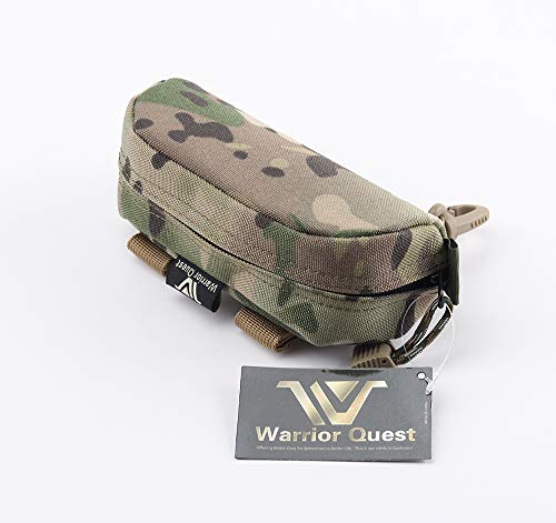 Warrior Quest Anti-Shock 1050D Nylon Molle Sunglass Case - Protective Eyeglasses Case Safety Glasses Case Sunglasses Box Mens Eyeglass Case (Semi-Hard Case) - Thumbnail 3