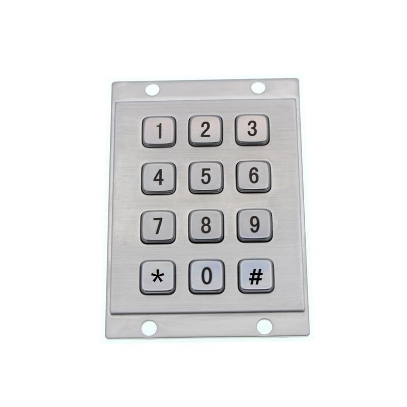 Teclado numérico industrial de 12 teclas RS232 para casilleros inteligentes exterior