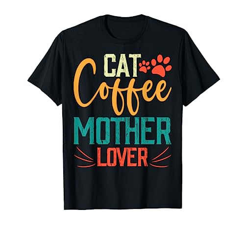 Funny cute cat retro vintage sunset gifts for pet cat Camiseta