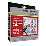 FonsBleaudy Insulating Film Window Kit to Keep Cold Out Window Shrink Film Insulator Kit (3 Windows)