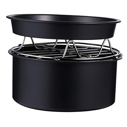 6 Stk Backen 3-teiliges Set Fritteuse für zu Hause Pizzablech Airfryer Luftfritteuse Backzubehör Pizzapfanne Multifunktion Verbrauchsmaterial Grill Pizzateller kleine Werkzeuge – Bild 7