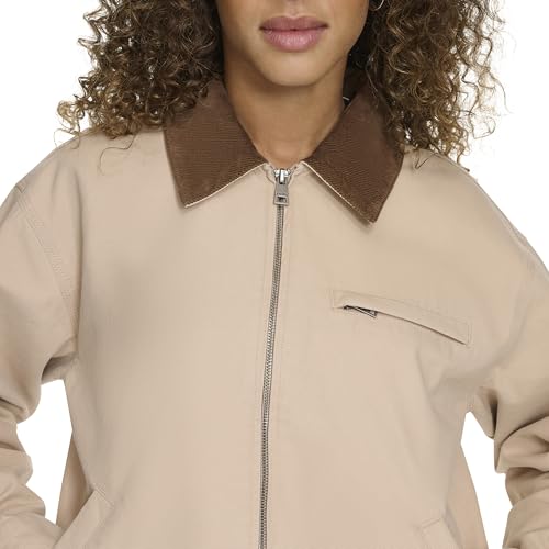 Image of Levi's Women's Zip Up Utility Jacket with Collar