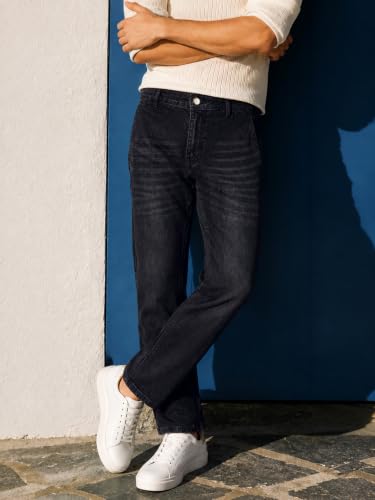 Image of THE INDIAN GARAGE CO Men Slim Fit Solid Mid-Rise Jeans