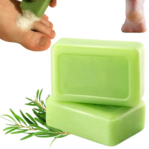 Antifungal Relief Soap Bar, Tea Tree Soap with Tea Tree Oil & Coconut Oil & Witch Hazel, Natural Herbal Foot Soaps, Tea Trees Soaps - Penetrate Deep, Let You Walk Barefoot with Pride (2)