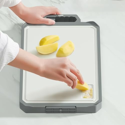 Planche à découper en métal antidérapante pour cuisiner des repas sains en famille - 4