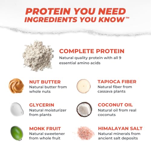 Image of Atlas Real Food Protein Bar - 20g Clean Protein, 2g Sugar, No Seed Oils, No Artificial Sweeteners (Peanut Butter & Raspberry, 36 Count)