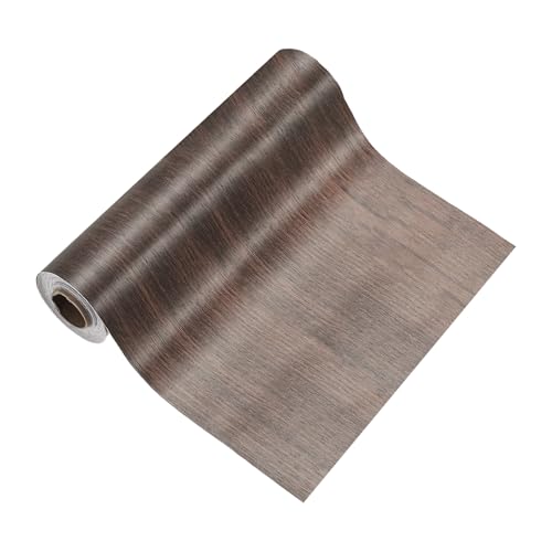 Image of PATIKIL Wood Grain Tape 12 inch x 32 ft, Self-Adhesive Wood Texture Repair Tape Realistic Wooden Effect Patch for Furniture Cabinets Floor Walls, Black Walnut