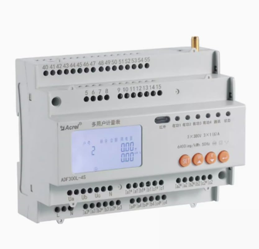ADF300L Multi-User Energy Meter 4-Channel 3-Phase Remote Meter Reading
