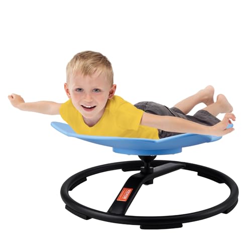 Image of VEVOR Elephant Kids Swivel Chair, 220 LBS Capacity, 360 Spinning Chair, Autistic Kids Sensory Toy Chair with Non-Slip Metal Base, Toddler Sit and Spin for Coordination Balance Focus Blue