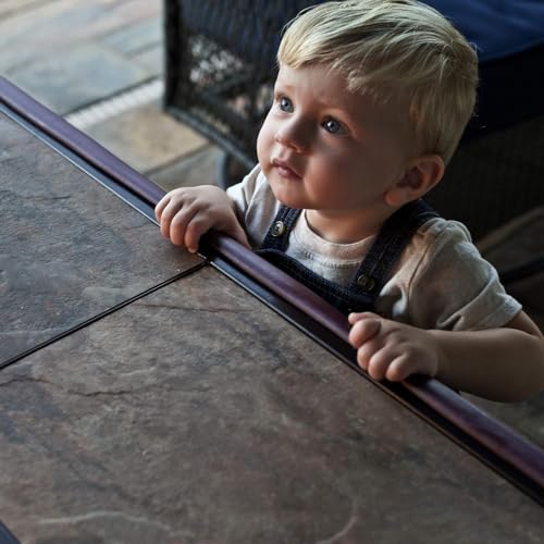 Image of Zeccorp 2-Meter Baby Safety Edge & Corner Guard, Flexible & Durable Baby Safety Edge & Corner Guard - Soft Cushion Protector with Adhesive Tape - Ideal for Home, Nursery, and Playroom (Brown 2-Meter)