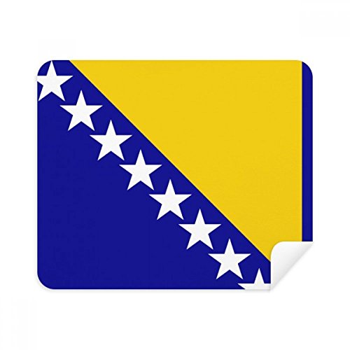 Chiffon de nettoyage écran et lunettes drapeau Bosnie 2pcs