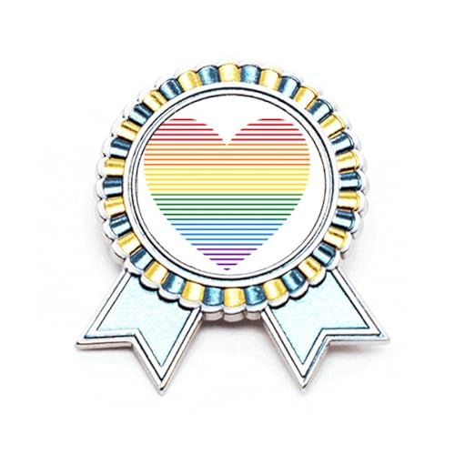 Broche LGBT cœur arc-en-ciel en métal, le cadeau idéal de tolérance