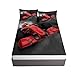 F1 Stampa Set di Lenzuola con 2 Federe, Ouduo Microfibra Lenzuolo sotto con Angoli profondità 30cm ed Elastic per Letto Singolo Matrimoniale King Size (Auto Sportiva 3,90x200x30cm)
