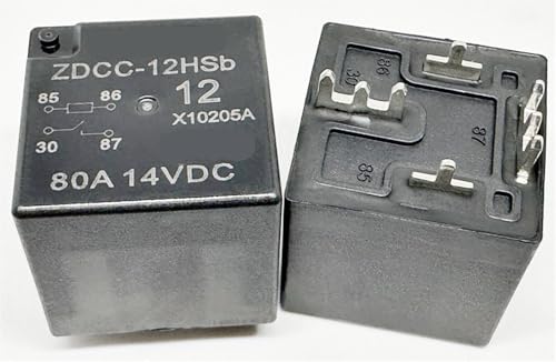 Relé ZDCC-12HSb 12V 80A interruptor electromagnético V7-1A-E de 4 contactos para coche