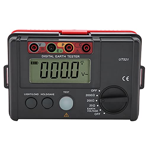 Resistance Meter , Ut521 Digital Earth Tester Earth Ground Insulation Resistance Meter Ohmmet Lcd Backlit Data Logging With Handbag #TOP25