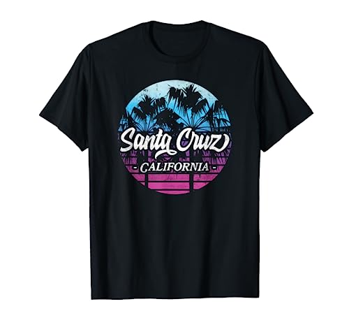 Santa Cruz ciudad California surf El verano vintage retro Camiseta