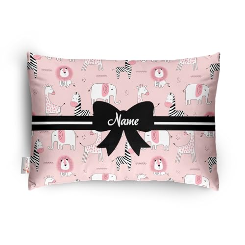 Image of Personalised Premium Baby Pillow - Super Soft Cotton Cushion for Kids (1 Month-5 Years), Cute Cartoon & Animal Prints, Neck Support, Head Shaping Pillow for Baby Sleep & Bedtime Comfort