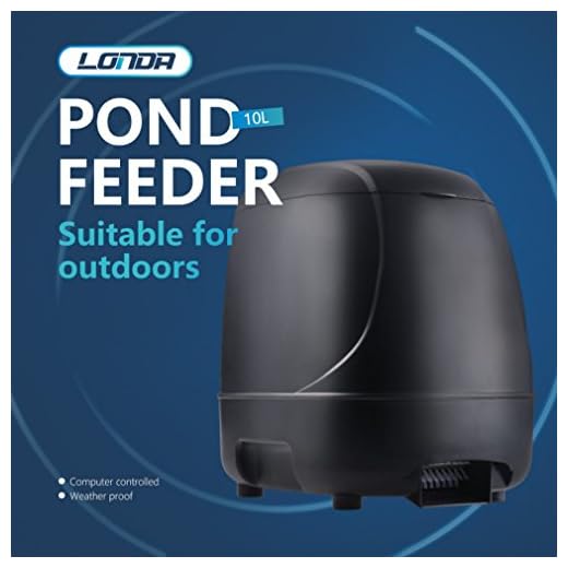 Automatic Fish Feeder Timer High Capacity Pond Fish Feeder Siutable for Outdoor