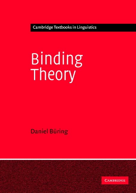 Buy Binding Theory (Cambridge Textbooks In Linguistics) — BookShops.in