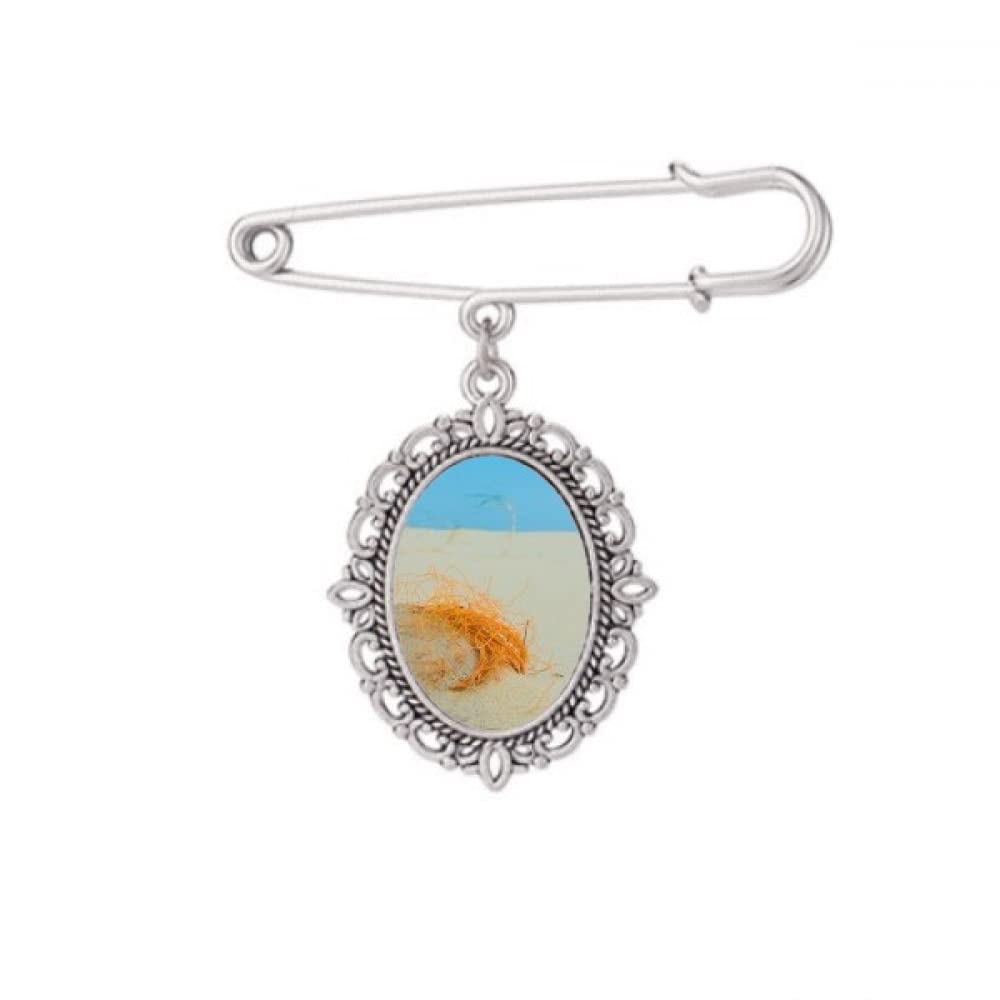Broche de océano y playa con acabado artístico Medium 5