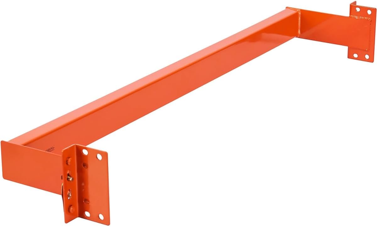 Global Industrial 413109 Teardrop Pallet Rack Backstop - 48-6 in. Offset - Orange