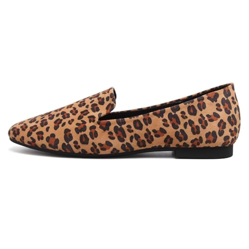 Image of Dear Time Women's Closed Toe Flats Shoes Comfortable Office Slip-on Casual Loafer Flats