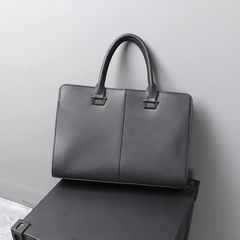 HBJWOV Vintage Soft Leather Briefcase Handbag Crossbody Bag Office Laptop Bag3
