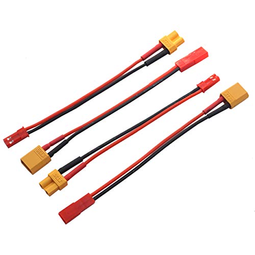 Connecteur XT30 mâle femelle vers fiche JST 20 AWG pour batterie LiPo et ESC drone FPV
