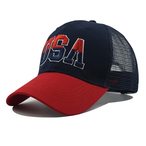 Image of Trucker Hat Distressed Baseball Cap Golf Cap Adjustable Sportswear Hat for Men Women Unisex