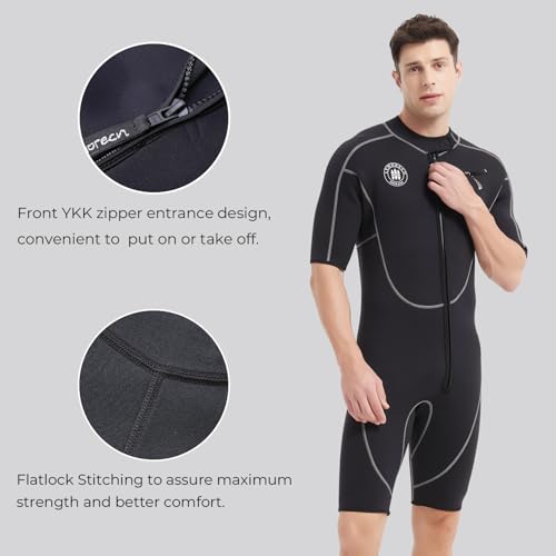 Combinaison de plongée courte pour vos sessions de surf et été - 4
