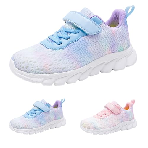 Girls Athletic Shoes Lightweight Breathable Mesh Sneakers Casual Non-Slip School Sports Cute Trendy Supportive Shoes