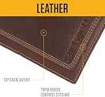 Carhartt Men's Top Grain Leather Passcase, Contrasting Stitch