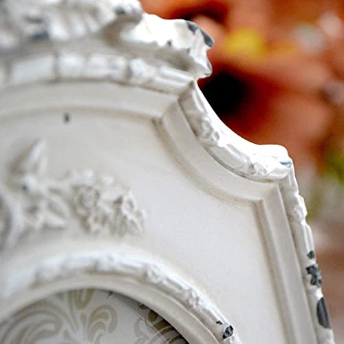 Cisoo Antique Picture Frame 4X6 Vintage Photo Frame Table Top Display And Wall Hanging Home Decor, Rustic Distressed White #TOP4