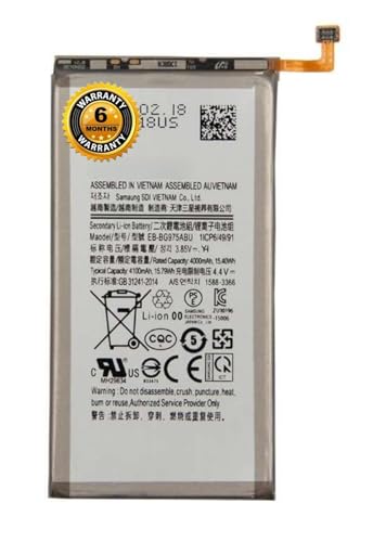 Image of THE BATTERY STORE Original EB-BG975ABU Battery for Samsung Galaxy S10 Plus G975F G975U G975W G9750 Battery with 6 Month Warranty** (DD55)