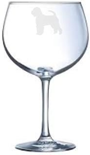 Soft Coated Wheaten Terrier Engraved Balloon Gin Glass, Dog Gift for Women, Gift for Men