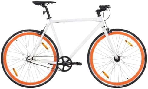 Fixed Gear Bike - Lightweight Single Speed Road Commuter Bicycle with Flip-Flop Hub for Urban Riding, 700c 59 cm