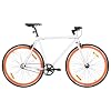 Fixed Gear Bike - Lightweight Single Speed Road Commuter Bike with Flip-Flop Hub for Urban Riding 700c 59 cm
