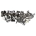 iuniq 50Pcs T8 LED Bulbs Clips Holder, Stainless Steel, White, LED Bulb Clips, Modern Style, Indoor Use
