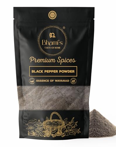 Bhami's Wayanad Black Pepper Powder 100g | Freshly Milled Kali Mirch | Tellicherry Malabar | No Fillers No Preservatives | Single Origin Kerala | Small Batch