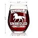 XQLZY Retired & Unbridled Since 2026 Stemless Wine Glass, Funny Retirement Saying Wine Glass Gifts for Women Mom Aunt Grandma Sister BFF, Horse Print Retirement Cup Gifts for Women Horse Lover Fan