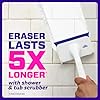 Mr. Clean Magic Eraser Shower & Tub Scrubber, Bathroom Cleaner, All in One Bathroom Cleaner, Lemon Starter Kit, 1 Scrubber & 2 Foaming Magic Erasers #5