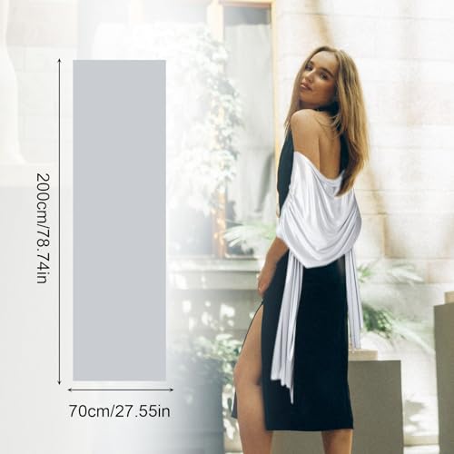EUPSIIU Stola Festlich Fur Abendkleid, Damen Schal, Schals Tücher für Damen, Einfarbiger Schal Sommer Dünn Schaltuch für Brautkleider Abendkleider Alltagskleidung, Einheitsgröße (Silber) (Silber)