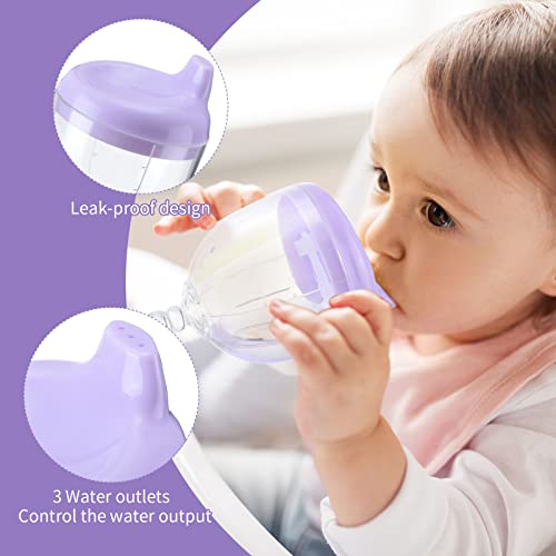 Preboun LEN-PREBOUN-13 4 Pcs Baby Wine Sippy Cup Goblet Plastic Wine Glass Sippy Cup Beverage Mug Milk Bottles thumb #2