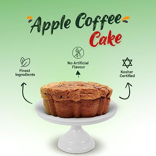 Traditional Apple Walnut Coffee Cake - Super Moist, Fresh & Kosher Certified - Trans Fats Free Coffee Cakes Cinnamon Streusel - 1.50 Pounds - Thumbnail 4