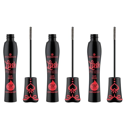 Image of essence | Lash Princess Slim Brush Long & Curl Mascara| Extreme Waterproof with Slim Fiber Brush | Vegan & Cruelty Free (Pack of 3)